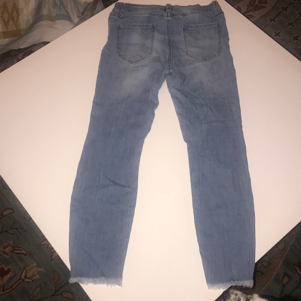 Cello ripped jeans with denim patches behind rips